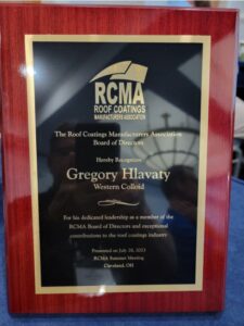 Greg Hlavaty RCMA Award
